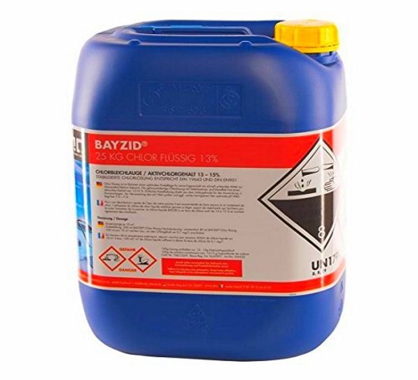 Bidon 25 Kg de chlore liquide BAYZID SW535 traitement