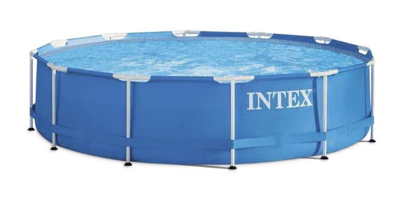 Kit piscine tubulaire Intex METAL FRAME ronde Ø366 x 76cm avec filtration à  cartouche 2m3/h